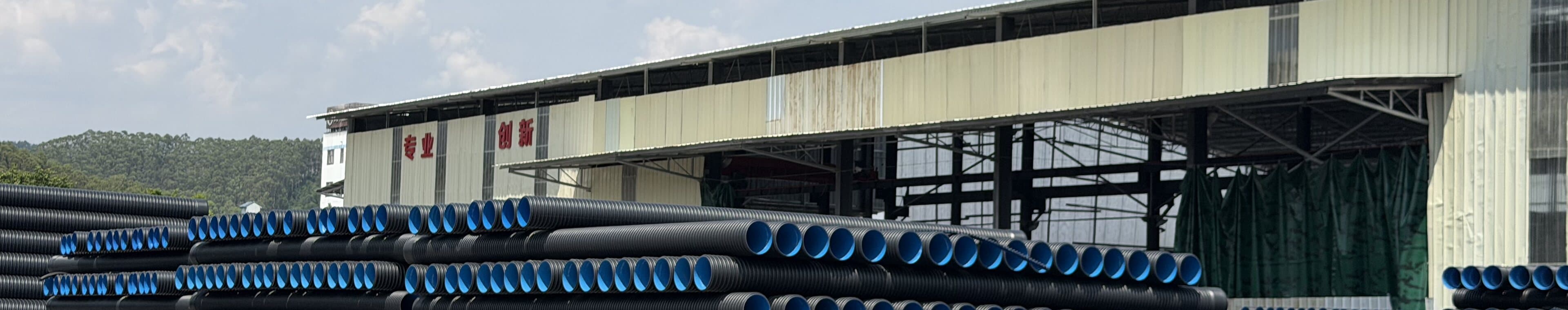 The finished goods yard with pipe held by diameter for despatch