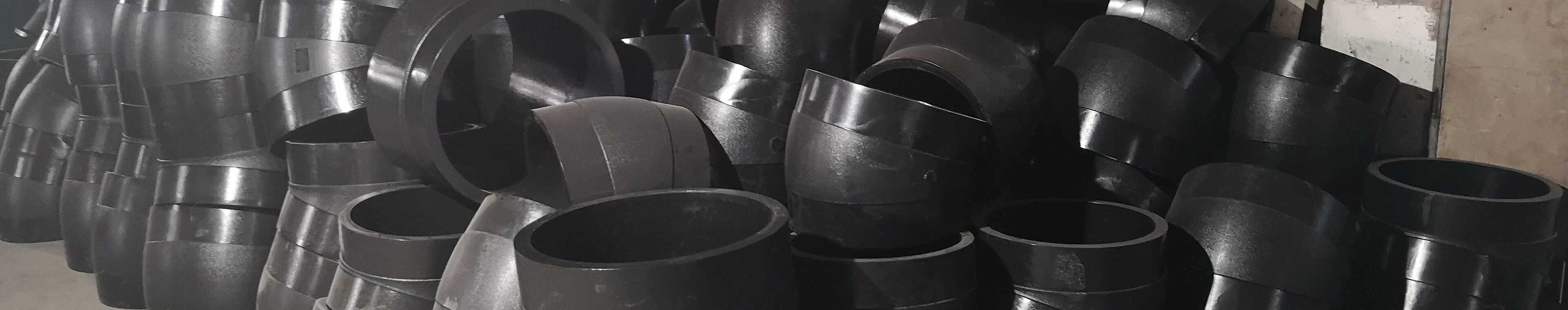 Moulded fittings racked by size in the works store, ready for picking